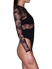 Bouquet Lace Stretch Bodysuit