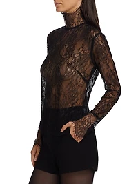 Mary Lace High-Neck Top