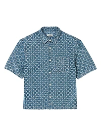 Square Cross Denim Shirt