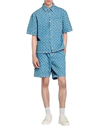 Square Cross Denim Shirt