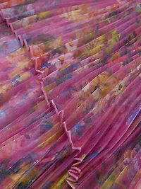 Nicolette Floral Pleated Organza Strapless Gown