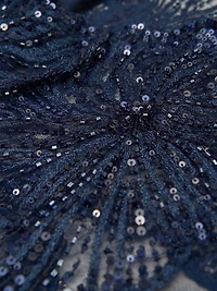 Ginny Embellished Organza Capelet Gown