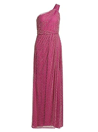 Amber Twisted A-Line Gown