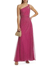 Amber Twisted A-Line Gown