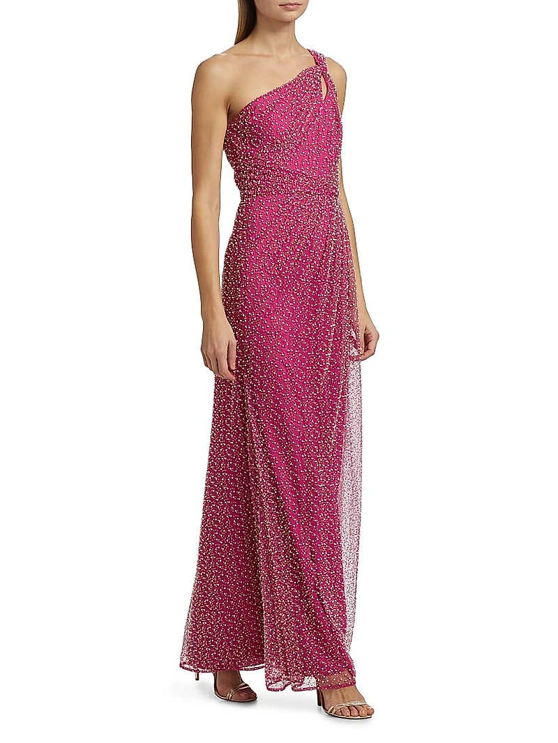 Amber Twisted A-Line Gown