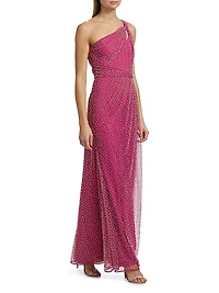Amber Twisted A-Line Gown