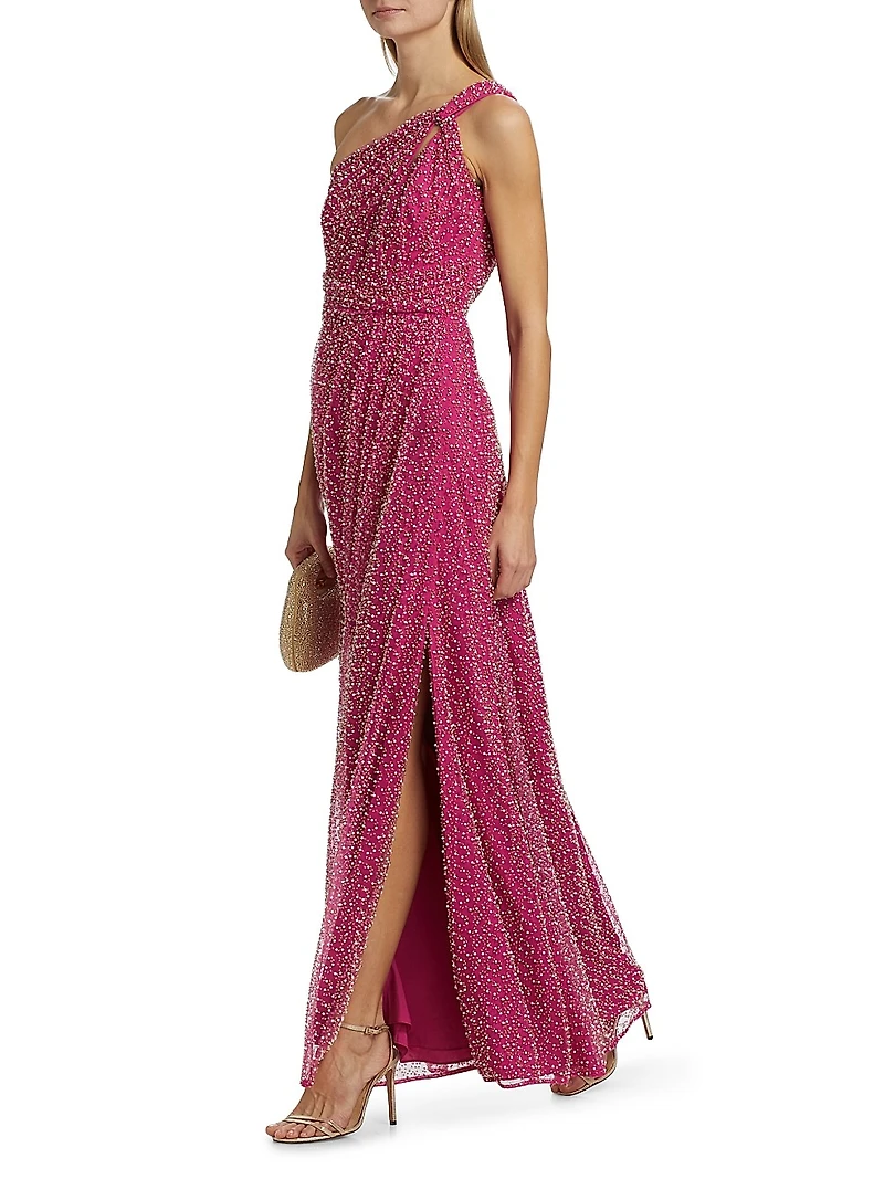 Amber Twisted A-Line Gown