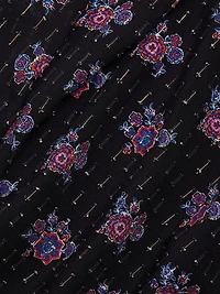 The Akari Floral Metallic Blouse