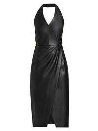 The Laina Vegan Leather Dress