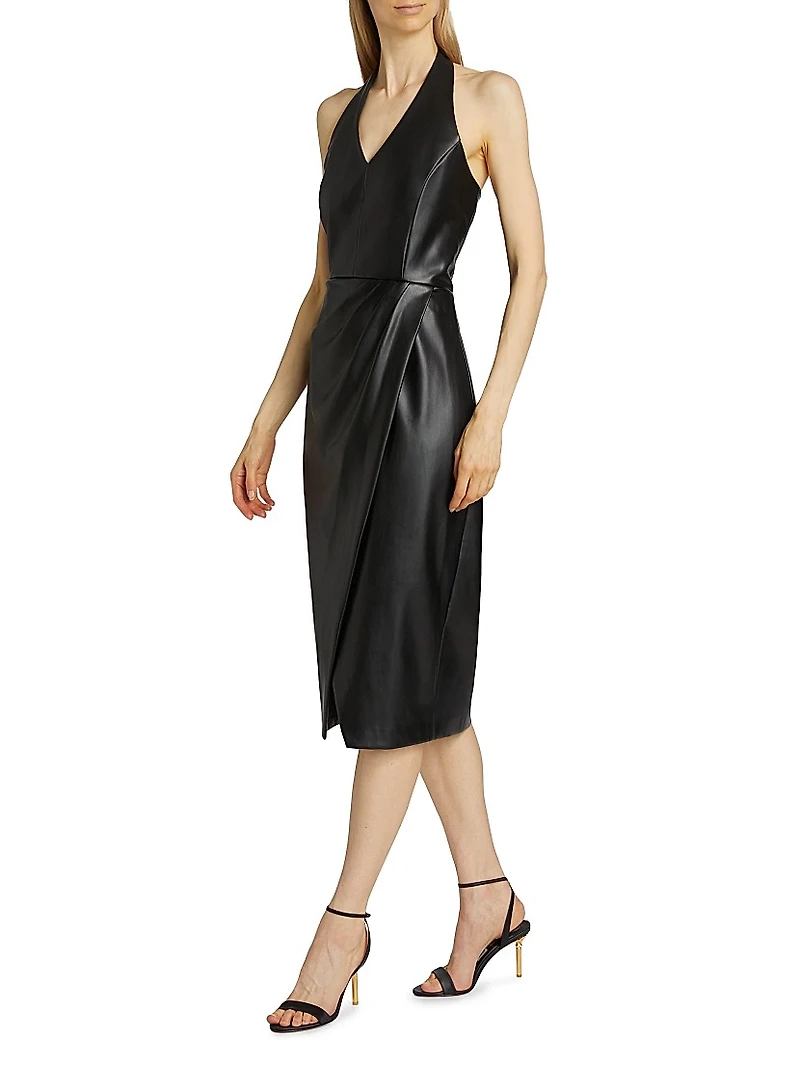 The Laina Vegan Leather Dress