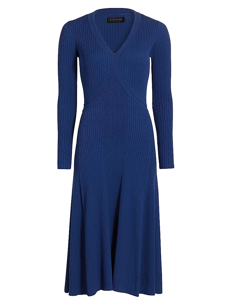 The Vanessa Rib-Knit Midi-Dress
