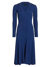 The Vanessa Rib-Knit Midi-Dress