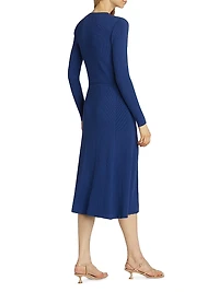 The Vanessa Rib-Knit Midi-Dress