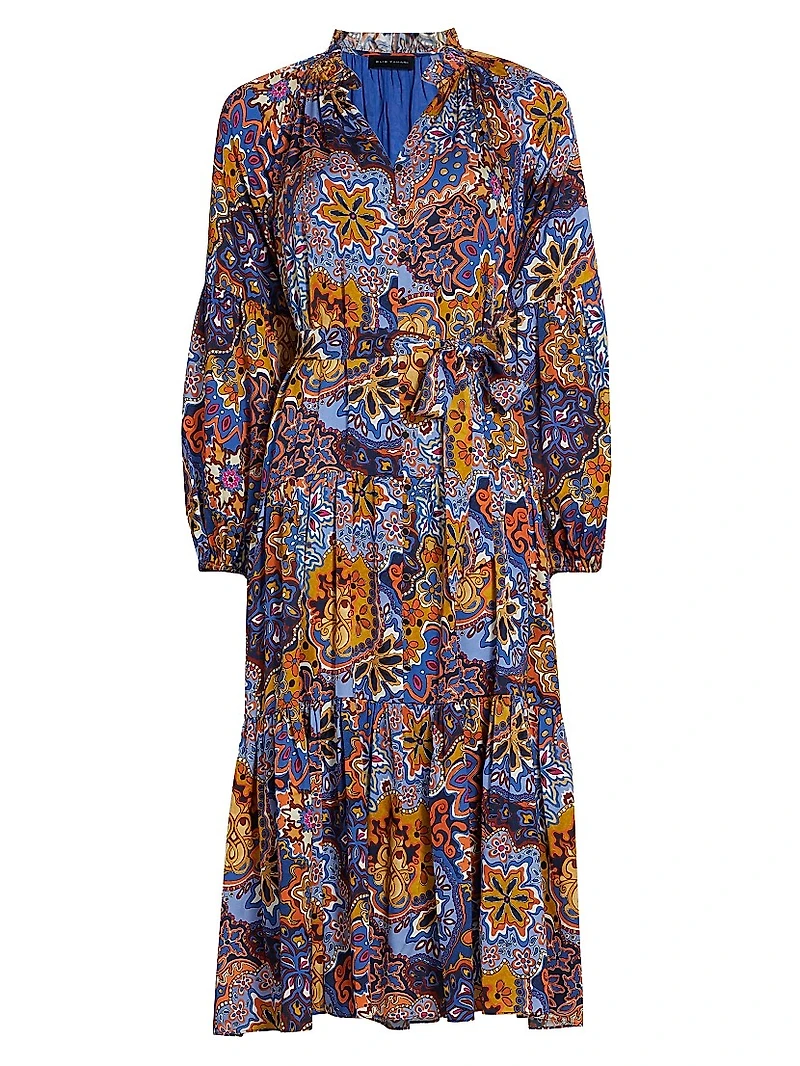 The Sienna Paisley Silk Dress