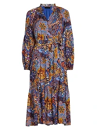 The Sienna Paisley Silk Dress