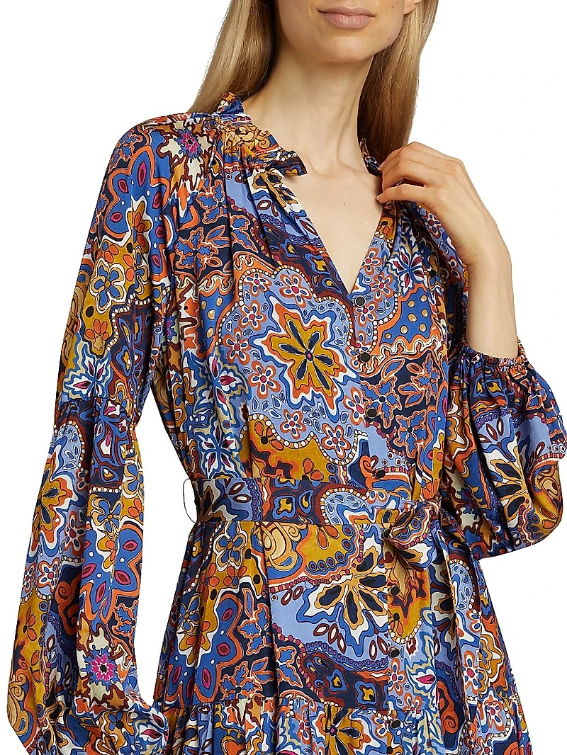 The Sienna Paisley Silk Dress