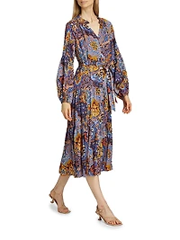 The Sienna Paisley Silk Dress