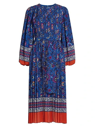 The Cecilia Pleated Printed Dress