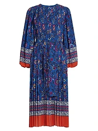 The Cecilia Pleated Printed Dress
