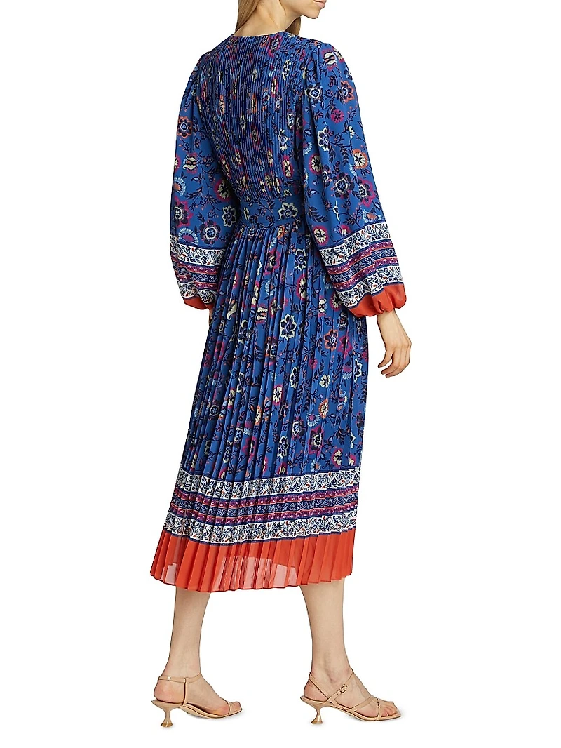 The Cecilia Pleated Printed Dress