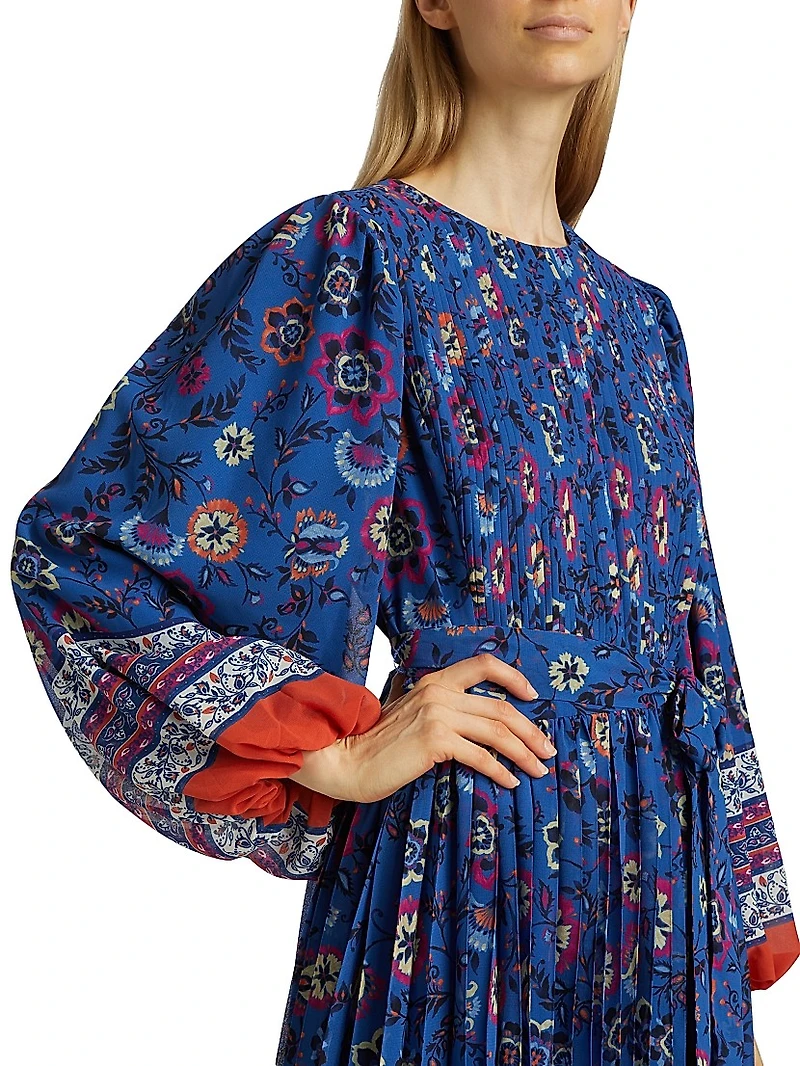 The Cecilia Pleated Printed Dress