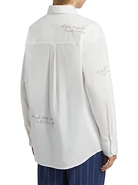All Good Things Are Wild And Free Cotton Shirt