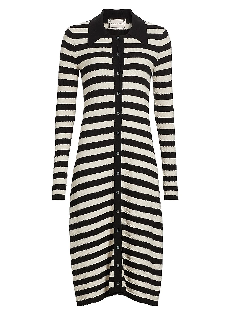 Morrissey Striped Midi-Dress