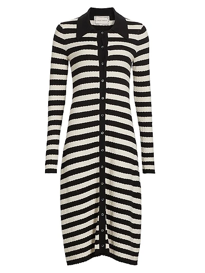 Morrissey Striped Midi-Dress