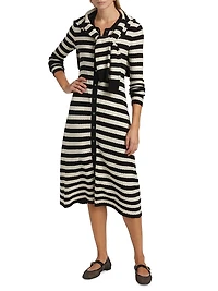 Morrissey Striped Midi-Dress