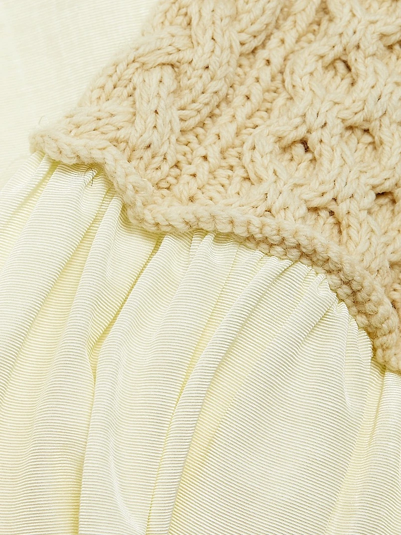 Mekas Paneled Knit Midi-Skirt