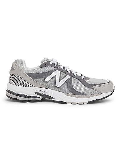 Comme des Garçons x New Balance MR860 Leather-Mesh Sneakers