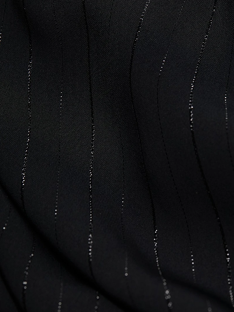 Oliver Pinstriped Tie-Waist Jacket