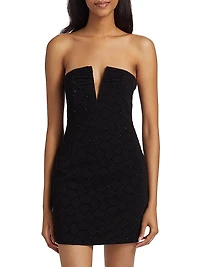 Boaz Sequined Off-The-Shoulder Minidress