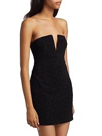 Boaz Sequined Off-The-Shoulder Minidress