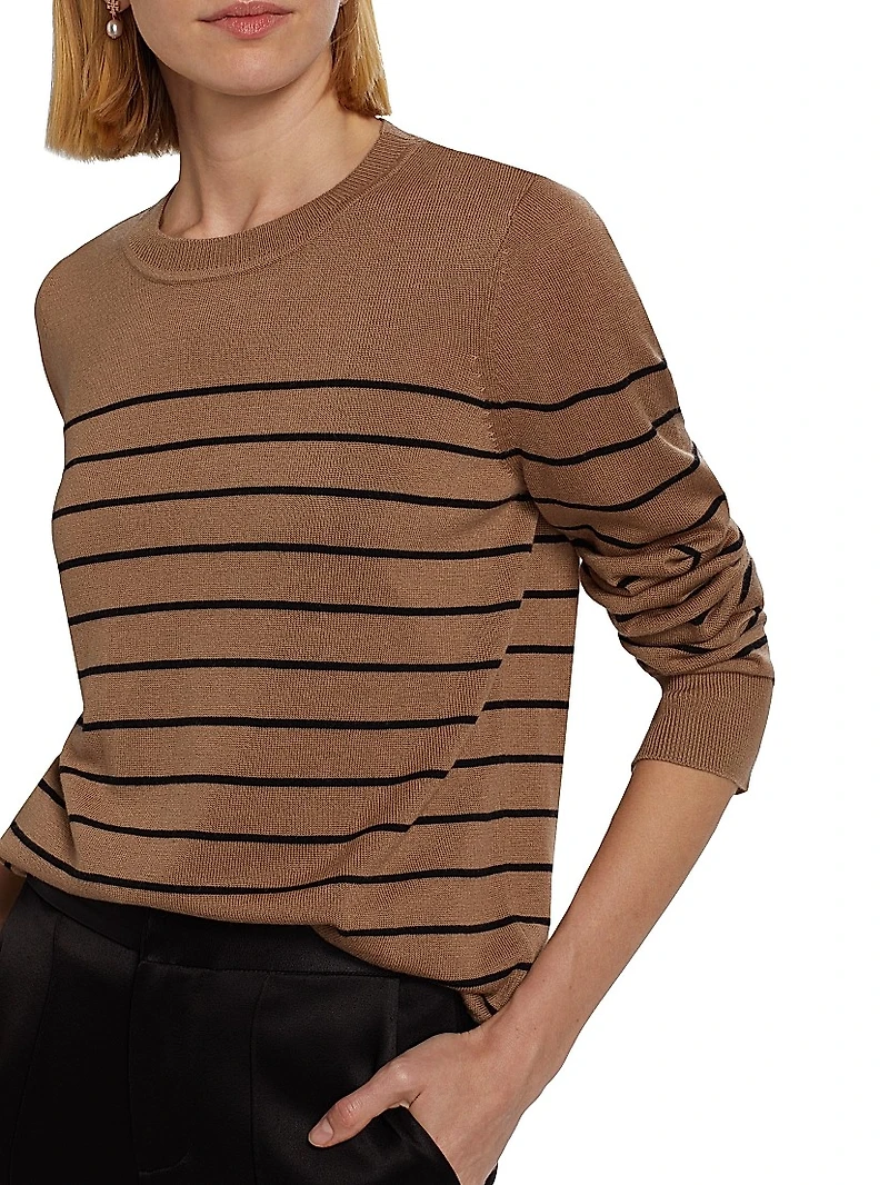 Lucinda Striped Crewneck Sweater