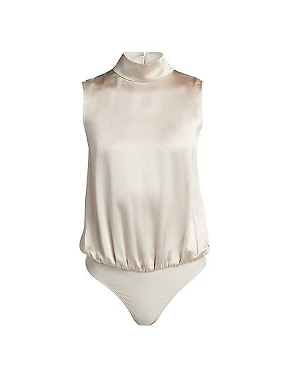 Delancey Silk Sleeveless Bodysuit