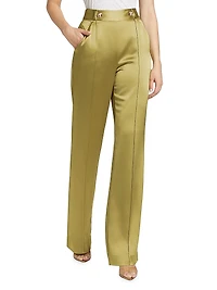 Rainer Satin Wide-Leg Pants
