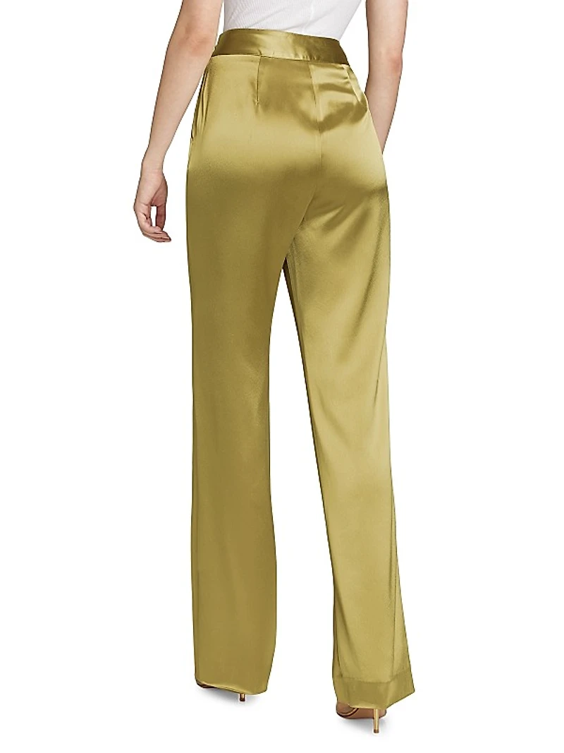Rainer Satin Wide-Leg Pants