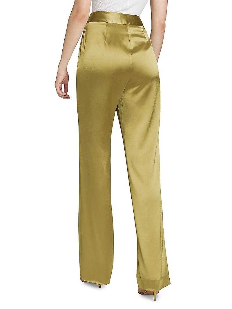 Rainer Satin Wide-Leg Pants