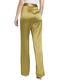 Rainer Satin Wide-Leg Pants