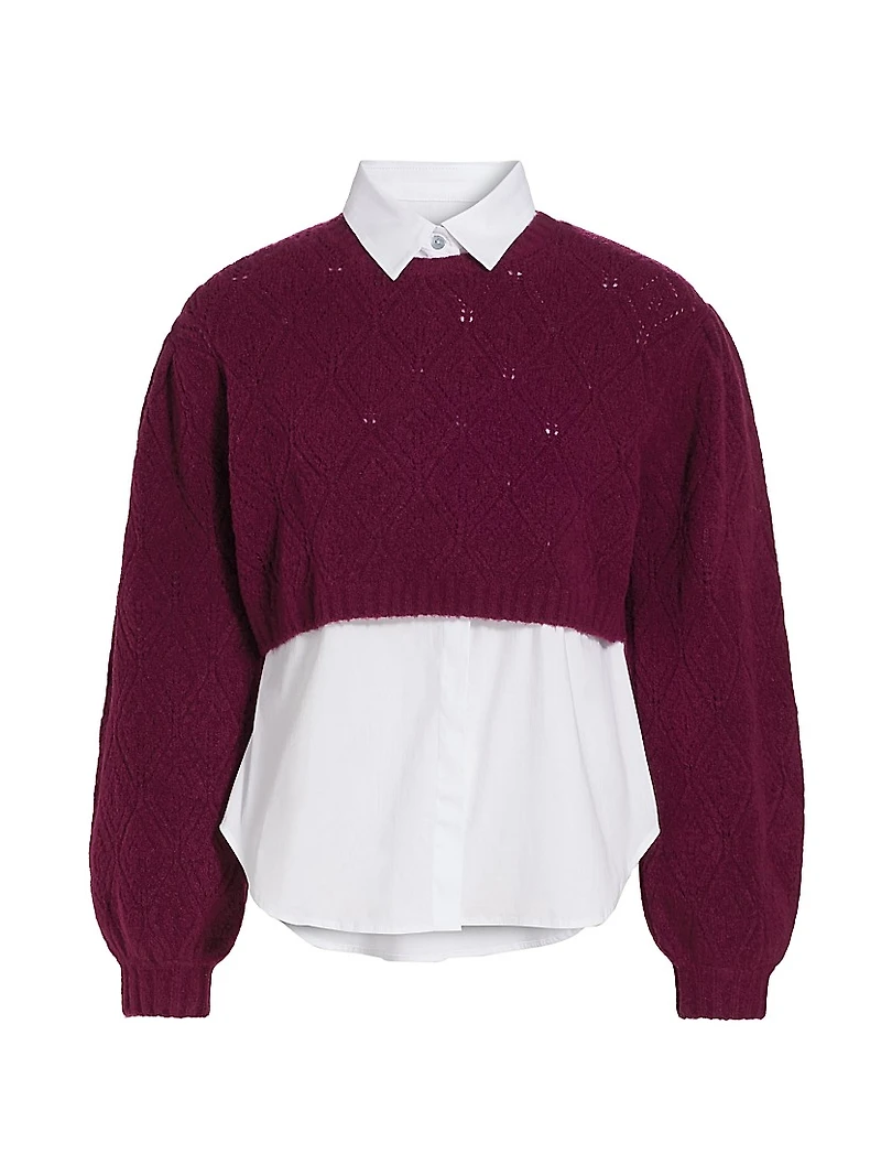 Landry Knit Layered Sweater