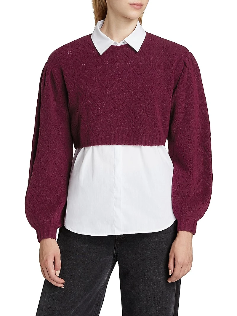 Landry Knit Layered Sweater