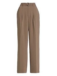 Genna Belted Crepe Pants