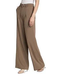 Genna Belted Crepe Pants