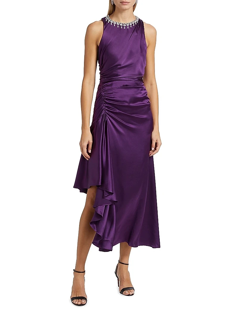 Georgie Silk Midi-Dress