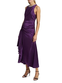 Georgie Silk Midi-Dress