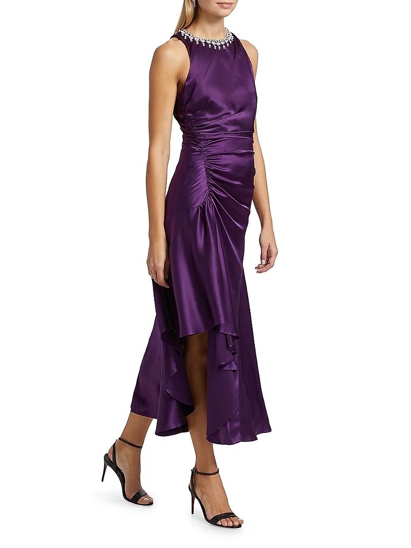 Georgie Silk Midi-Dress