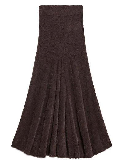 Grunge Eyelash Maxi Skirt