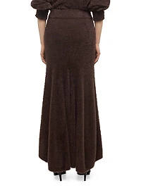 Grunge Eyelash Maxi Skirt