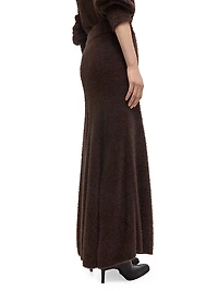 Grunge Eyelash Maxi Skirt